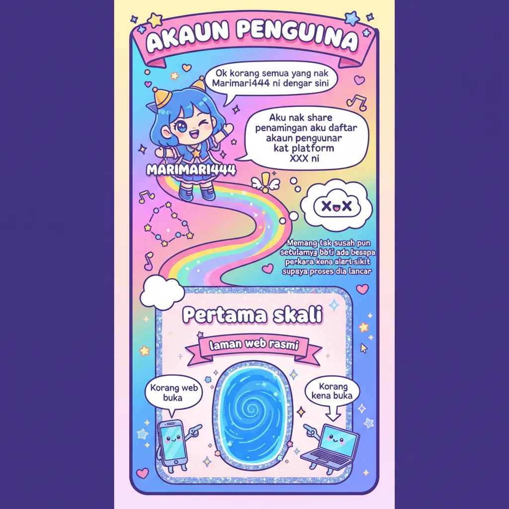 Panduan Pendaftaran Akaun Pengguna Marimari444