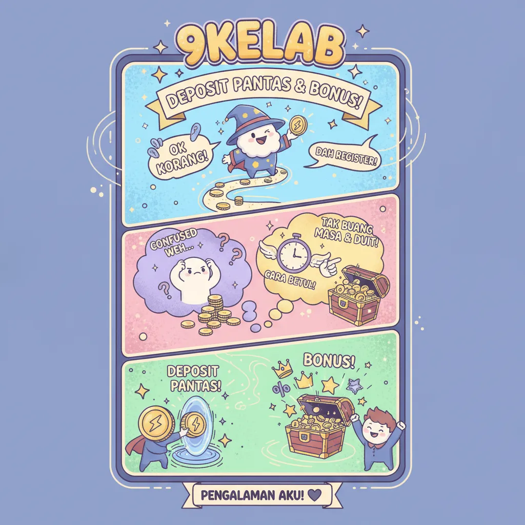 Panduan 9kelab: Deposit Pantas & Bonus
