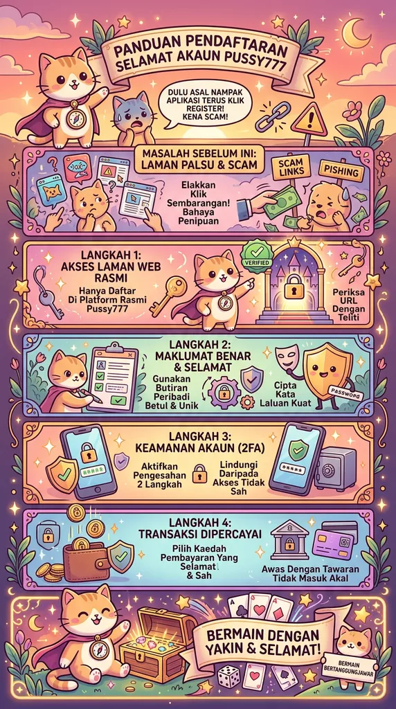 Panduan Pendaftaran Akaun Pussy777 yang Selamat