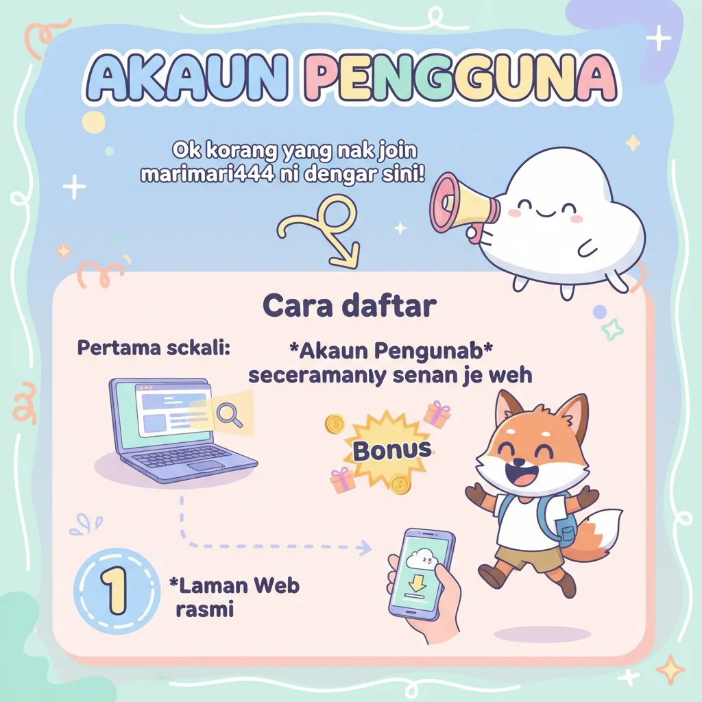 Cara Daftar Akaun marimari444 & Bonus