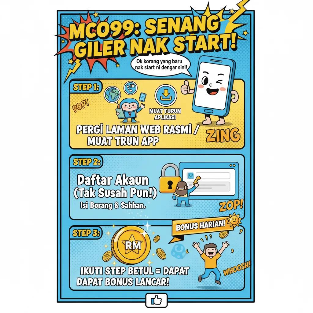 Cara Daftar Akaun mco99 dan Bonus Harian