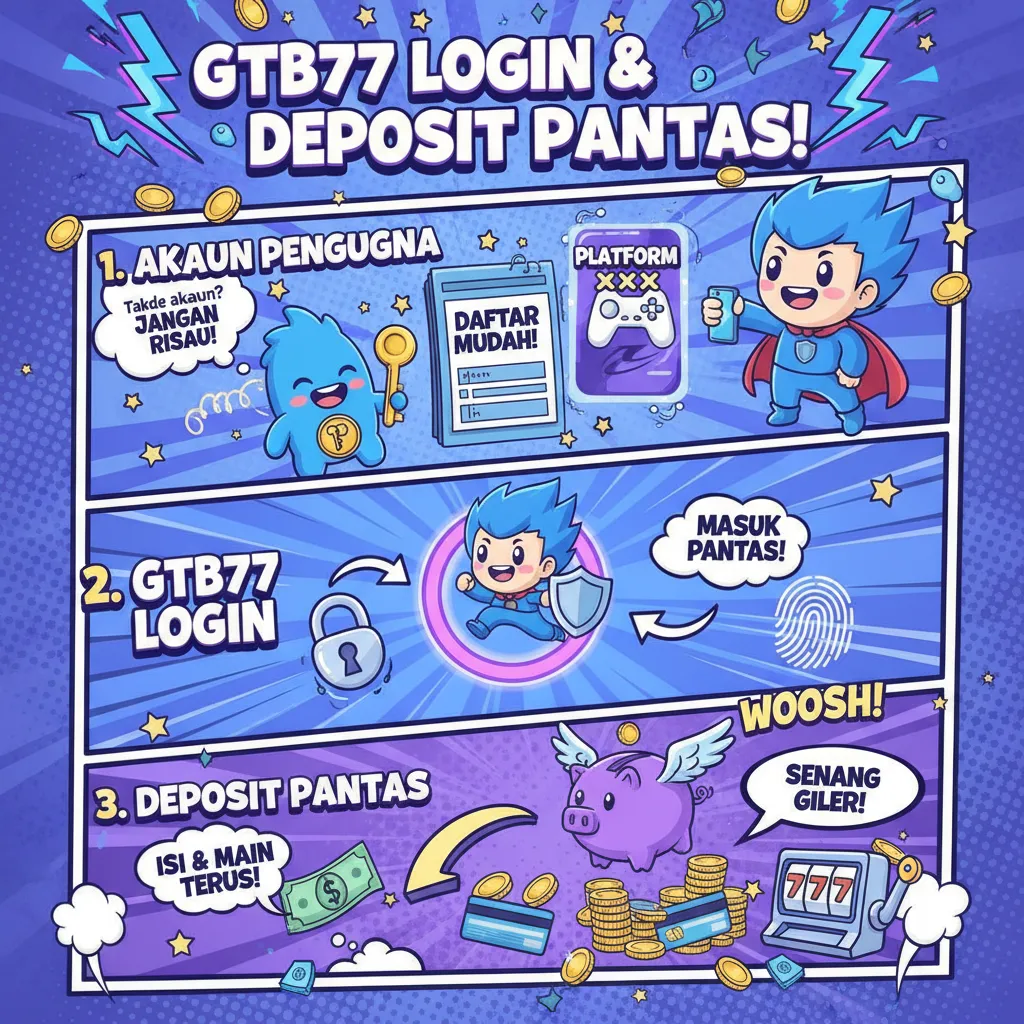 Cara GTB77 Login & Deposit Pantas