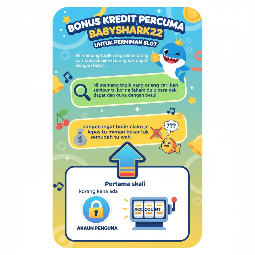 Bonus Kredit Percuma Babyshark22 untuk Permainan Slot